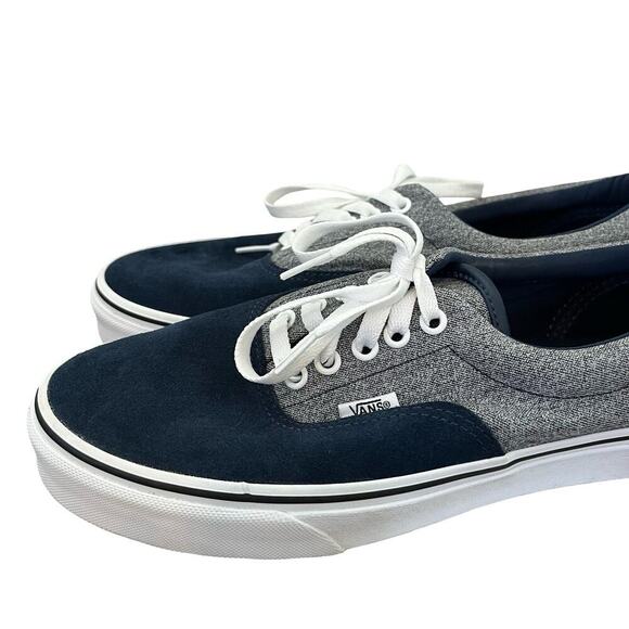 Vans Atwood Canvas Low Top Lace Up Sneakers Mens 8.5 Womens 10 Navy Skater - Picture 3 of 8